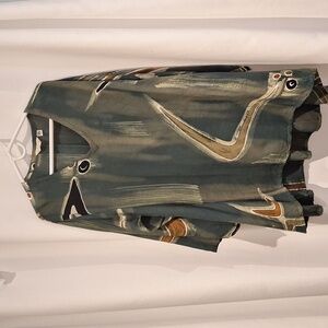 Lyng long tunic top/dress, geometric, lagenlook, one size